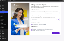 Page screenshot: Dashboard &lsaquo; Test site &mdash; WordPress