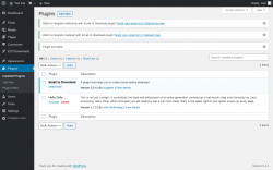 Page screenshot: Plugins &lsaquo; Test site &mdash; WordPress