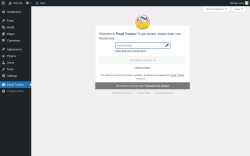 Page screenshot: Email List ‹ Test site — WordPress