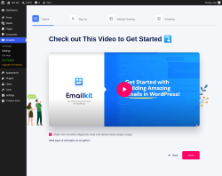 Page screenshot: EmailKit