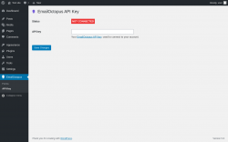 Page screenshot: EmailOctopus &rarr; API Key