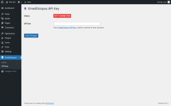 Page screenshot: EmailOctopus &rarr; API Key