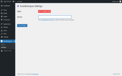Page screenshot: EmailOctopus &rarr; Settings