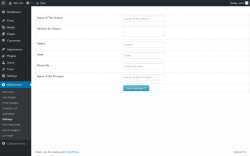Page screenshot: eMarksheet → Settings
