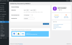 Page screenshot: Settings → Embed Any Document