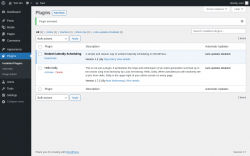 Page screenshot: Plugins &lsaquo; Test site &mdash; WordPress