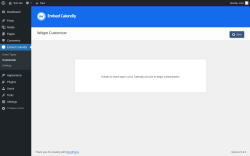 Page screenshot: Embed Calendly &rarr; Customizer