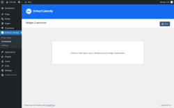Page screenshot: Embed Calendly &rarr; Customizer