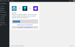 Page screenshot: ‹ Test site — WordPress