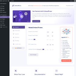 Page screenshot: EmbedPress