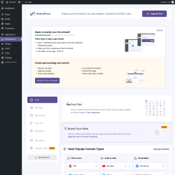 Page screenshot: EmbedPress
