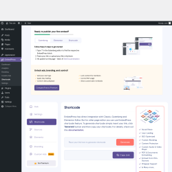 Page screenshot: EmbedPress → Shortcode