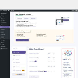 Page screenshot: EmbedPress → Settings