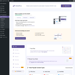 Page screenshot: EmbedPress