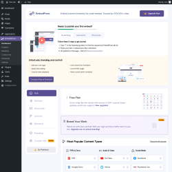 Page screenshot: EmbedPress