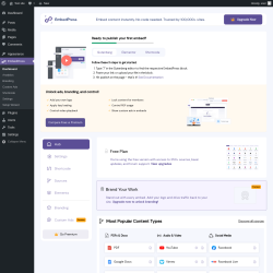 Page screenshot: EmbedPress