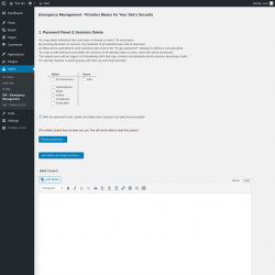 Page screenshot: Users &rarr; EM &ndash; Emergency Management