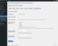 Page screenshot: Emergency Mgmt. &rarr; 🔐📱 2FA Login &rarr; 
					Convenience				