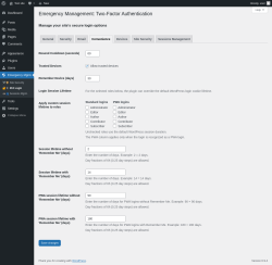 Page screenshot: Emergency Mgmt. &rarr; 🔐📱 2FA Login &rarr; 
					Convenience				