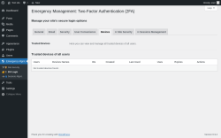 Page screenshot: Emergency Mgmt. &rarr; 🔐📱 2FA Login &rarr; 
					Devices				
