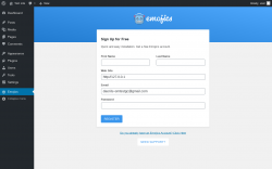 Page screenshot: Emojics