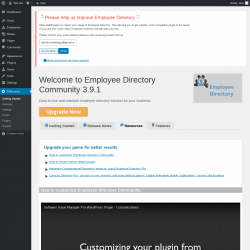 Page screenshot: EDirectory → Resources