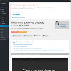 Page screenshot: EDirectory → Resources