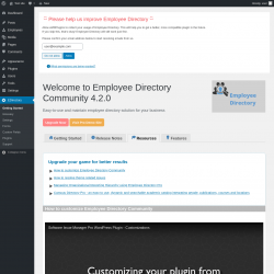 Page screenshot: EDirectory → Resources