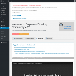 Page screenshot: EDirectory → Resources