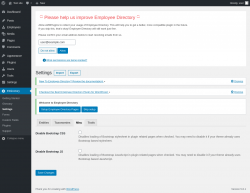 Page screenshot: EDirectory → Settings → Misc