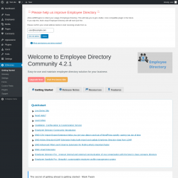 Page screenshot: Getting Started ‹ Test site — WordPress