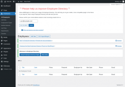 Page screenshot: Employees
