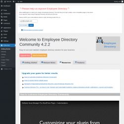 Page screenshot: EDirectory → Resources