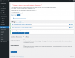 Page screenshot: EDirectory → Settings → Misc