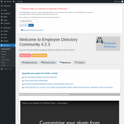 Page screenshot: EDirectory → Resources