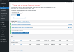 Page screenshot: Employees