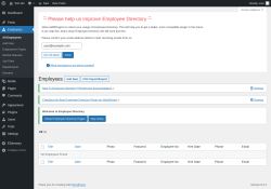 Page screenshot: Employees