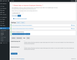 Page screenshot: EDirectory → Settings → Misc
