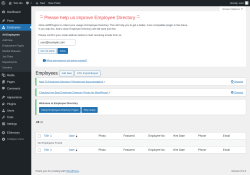 Page screenshot: Employees