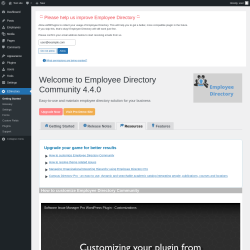Page screenshot: EDirectory → Resources