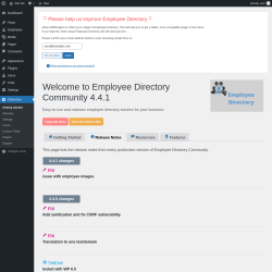 Page screenshot: EDirectory → Release Notes