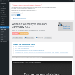 Page screenshot: EDirectory → Resources