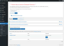 Page screenshot: EDirectory → Forms