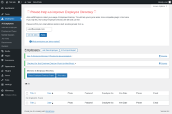 Page screenshot: Employees