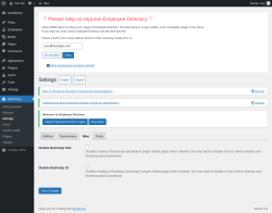 Page screenshot: EDirectory &rarr; Settings &rarr; Misc