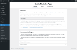 Page screenshot: Settings → Mastodon Apps