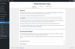 Page screenshot: Settings → Mastodon Apps