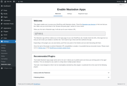 Page screenshot: Settings → Mastodon Apps