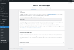 Page screenshot: Settings → Mastodon Apps
