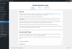 Page screenshot: Settings → Mastodon Apps